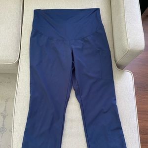 Maternity navy blue scrub pants